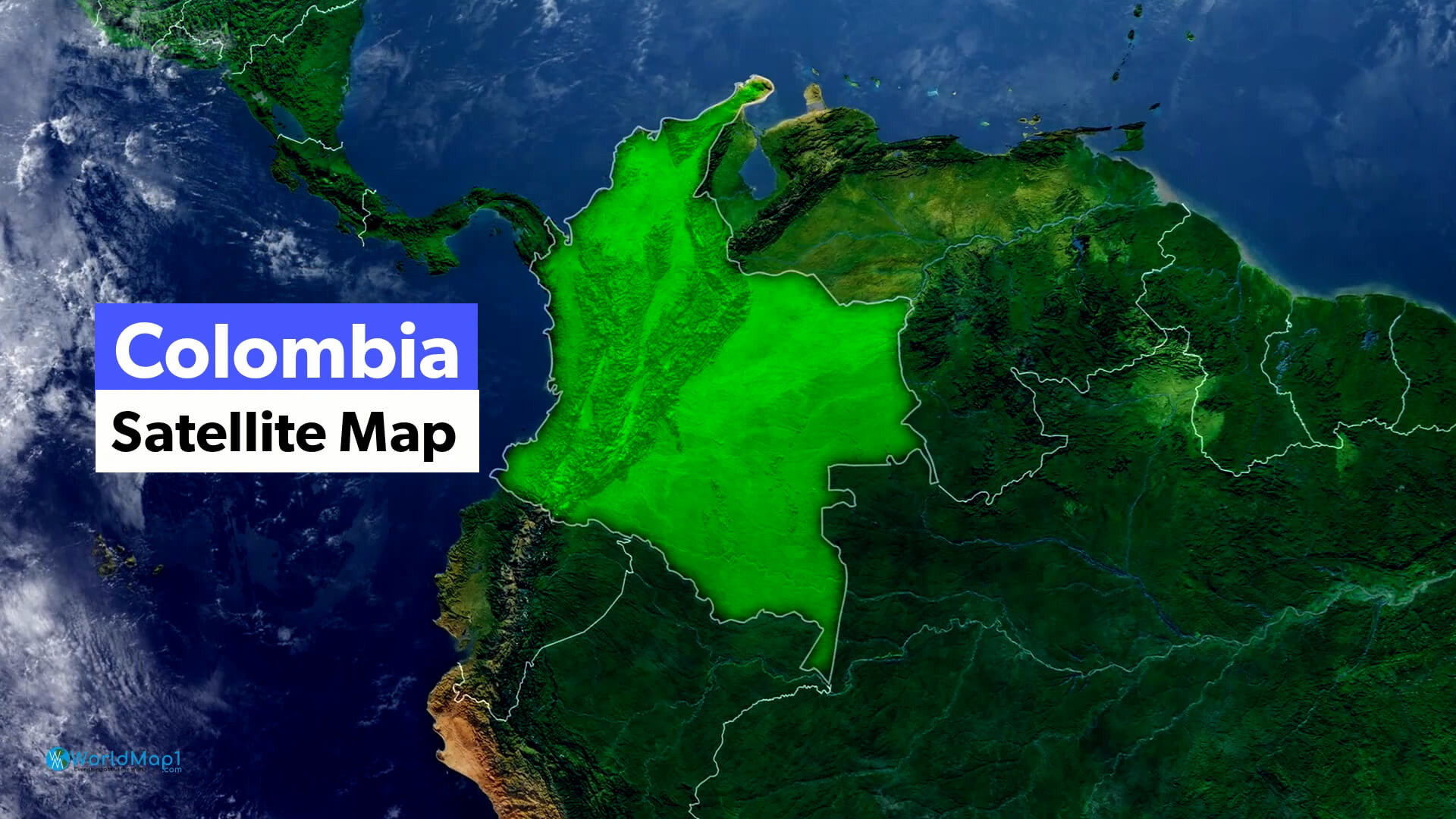 Colombia Map South America